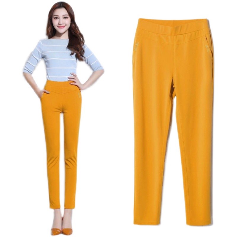 2021妈妈装休闲裤九分裤中老年女士百搭高腰裤直筒奶奶宽松7分裤