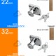 办公家具锁138L常规型 柜门锁 衣柜锁 抽屉暗锁 通开匙 抽屉锁