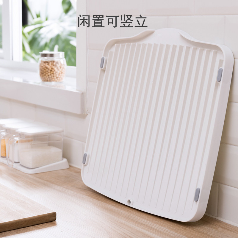 厨房多功能两用沥水盘 碗碟滤水架托盘蔬菜水果 水槽边塑料控水盘