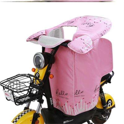 电动车挡风冬天加盖腿滑板车小型车女士防风被罩春秋季款可爱迷你