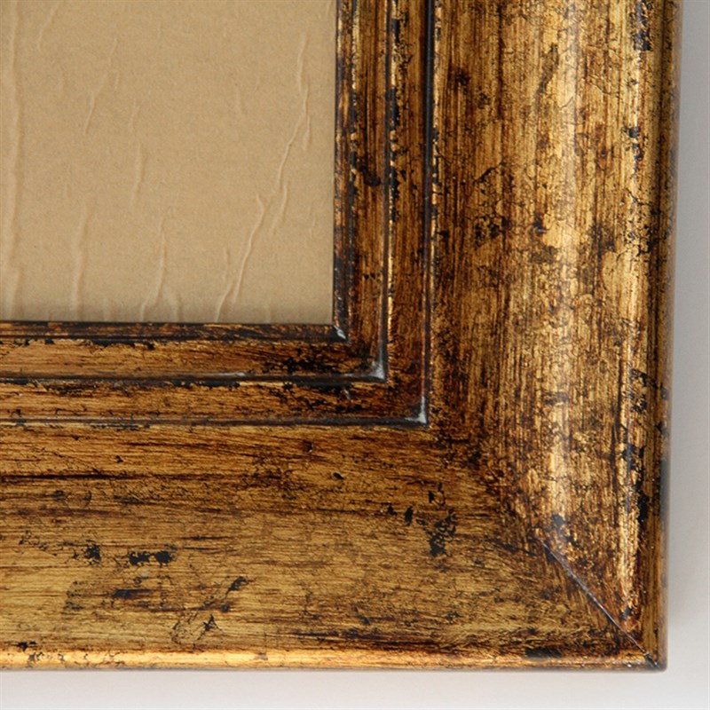 简约美式实木画框 碎箔复古 油画装裱画框 框宽度9cm厚度4.5cm