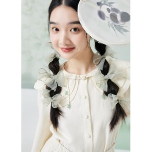 上衣 紫涵绣花娃娃领盘扣衬衫 女春秋季 新款 甜美可爱小个子休闲长袖