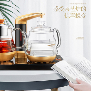 909全自动上水电热烧水壶蒸茶器保温一体泡煮茶壶家用茶炉 金灶GA