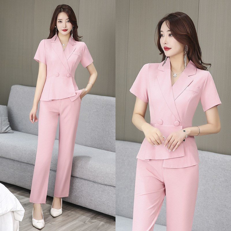 2024美容院工作服女高端养生馆足浴足疗spa技师工服高级气质套装