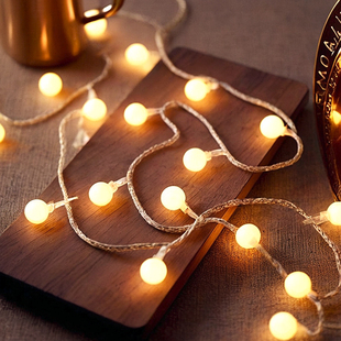 小灯泡氛围户外灯串灯太阳能灯珠气氛小彩灯装 饰露营氛围灯闪光灯