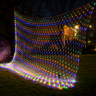 led渔网灯彩灯闪灯满天星新年装饰节日亮化布置太阳能罩树草坪灯
