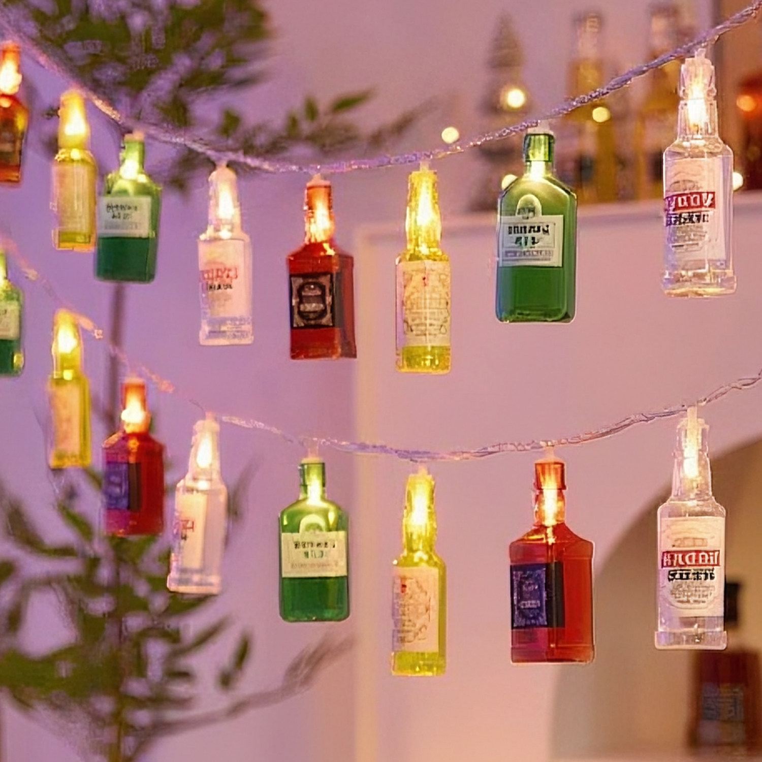 led装饰酒瓶灯网红夜市摆摊圣诞露营氛围装饰布置酒吧彩灯闪灯串,节庆用品/礼品,装饰灯,淘宝优惠券,粉丝福利购,淘宝优惠卷