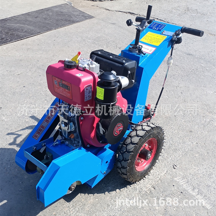 300型手推地面清缝机伸缩缝沟槽灌缝切割柴油汽油吹风吸尘速度快