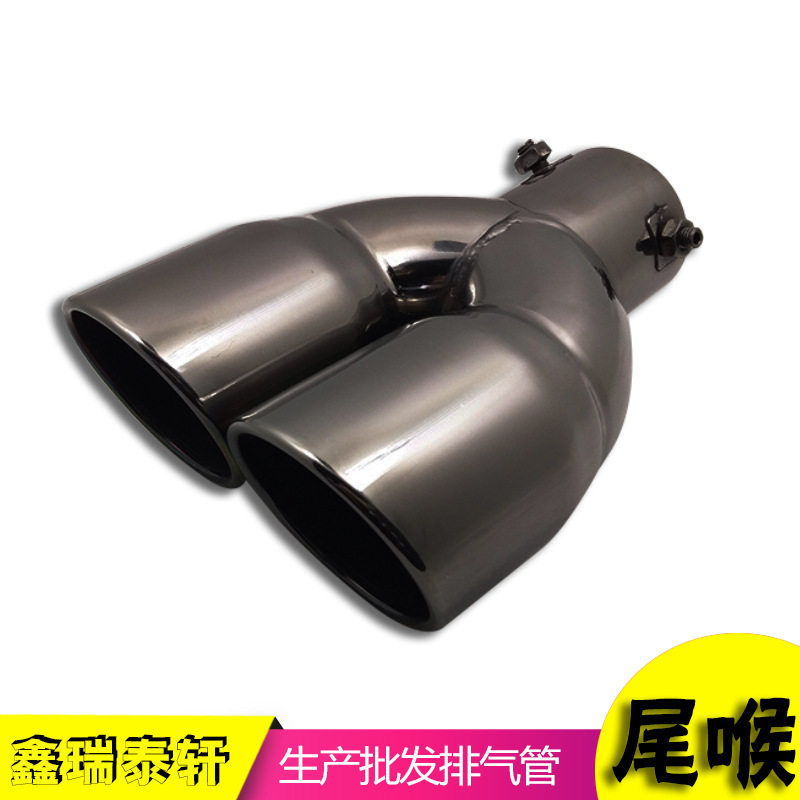 适用于十代思域改装四出不锈钢排气管通用改装小口径尾喉本田