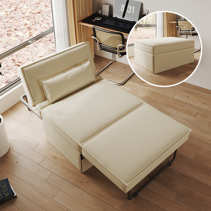 单人多功能折叠沙发床两用小户型卧室衣帽间书房办公室午睡沙发床
