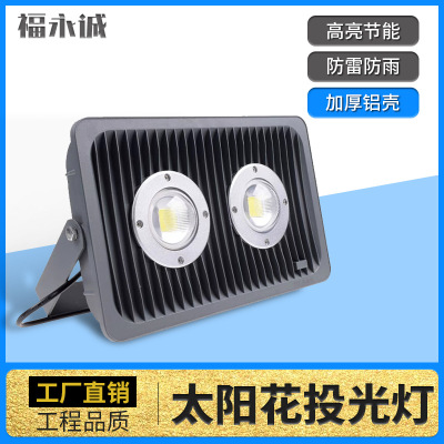 LED投光灯隧道仓库投光灯工地照明防爆灯50W100W300WLED泛光灯