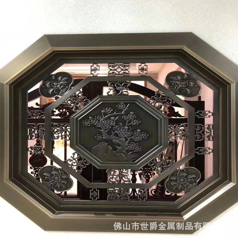 铝合金别墅窗户防护栏 家用阳台防坠窗铝艺防盗窗