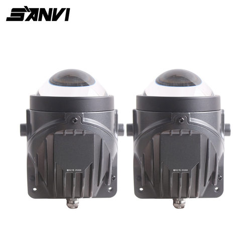 SANVI APP蓝牙3000k 4500k 6000k Ai F09 3寸LED双光雾灯透镜大灯