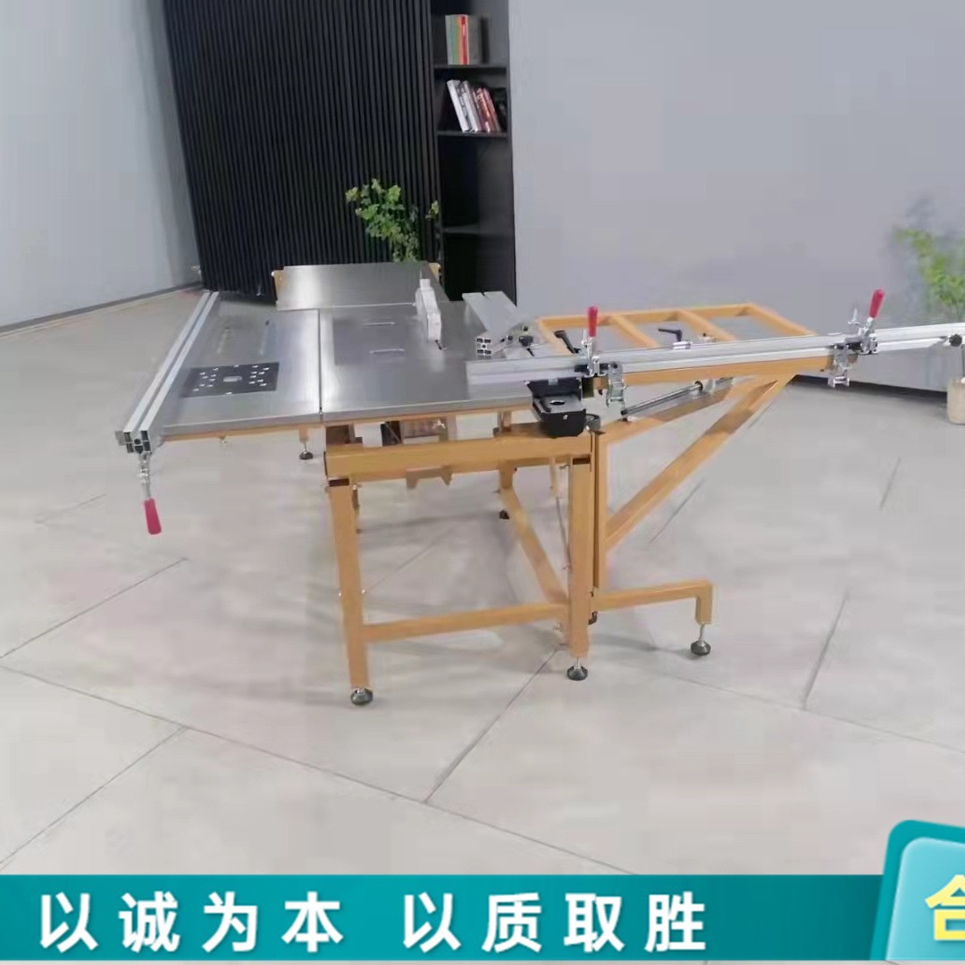 木工折叠精密推台锯无尘小推车