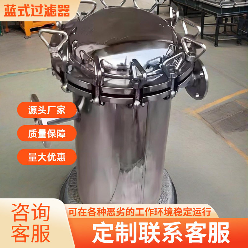蓝氏不锈钢Y型法兰圆孔过滤器
