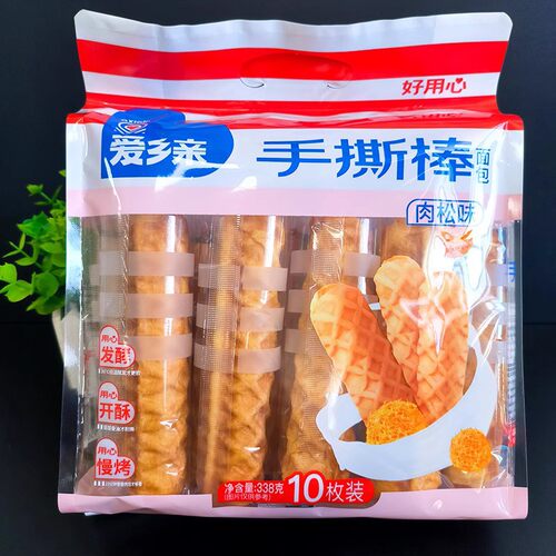 爱乡亲338g手撕棒肉松奶酪夹心