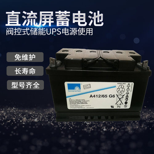 瑞俊德国阳光A412/65G6蓄电池12V65AH阳光直流屏蓄电池