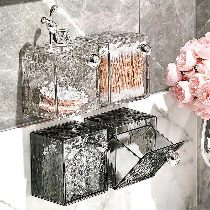 棉签盒卫生间化妆棉卸妆洗脸巾收