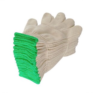 纱线手套出口纯棉劳保手w套白棉黄棉手套工作劳动安全防护厂家