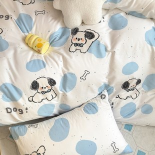 全棉学生a宿舍床上三件套纯棉床单被罩寝室床笠款 上下铺0.9m床专