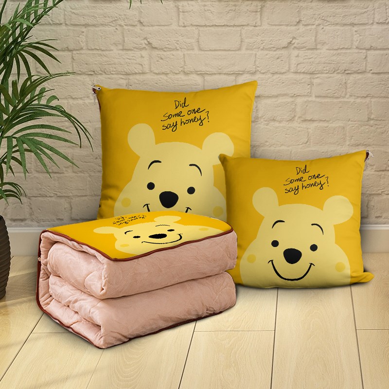 加绒抱枕被子车用办公室加厚靠垫被二合一车O载靠枕两用午睡枕头