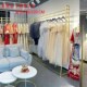 婚纱展示架落地式 影楼金色v高档礼服店组合挂衣架铁艺秀禾服架子