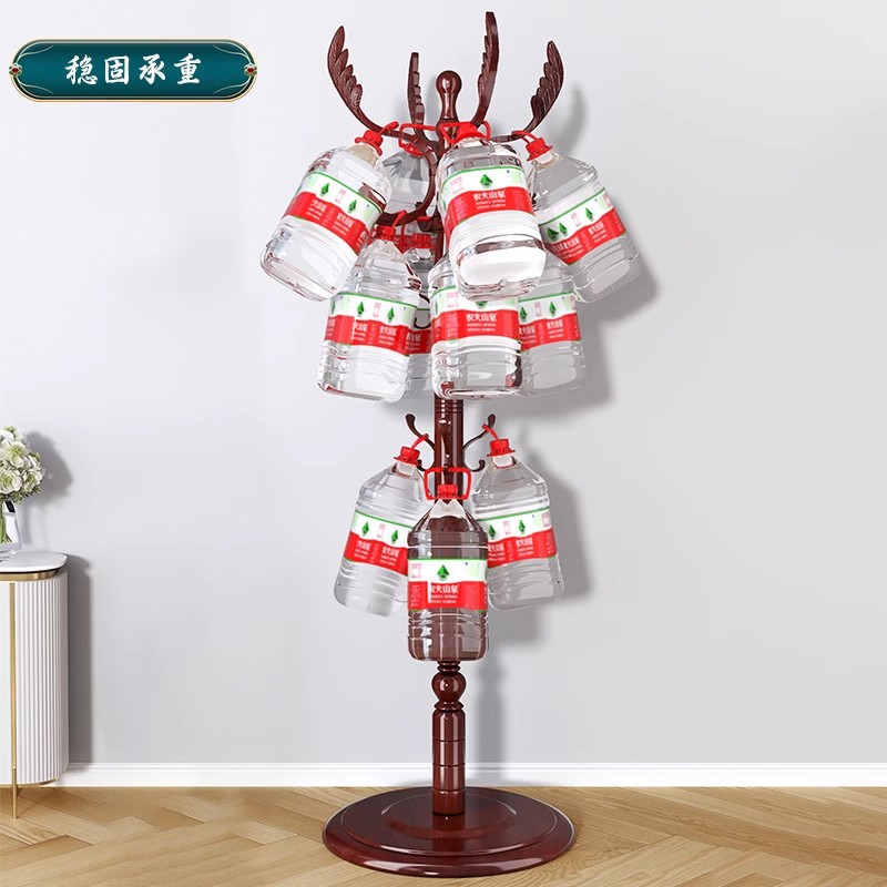 实木衣帽架落地卧室结实耐用客厅家用挂衣架简易R立式单杆挂包架