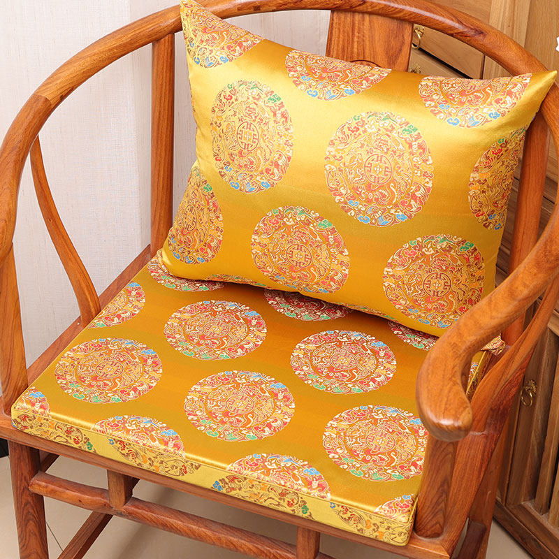 中式椅垫c红木沙发垫太师椅垫圈椅坐垫餐椅茶桌椅坐垫抱枕靠垫腰