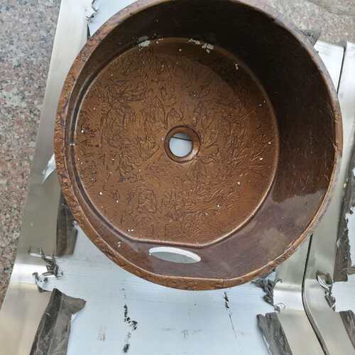 仿石头足浴美f甲盆水疗洗脚缸有冲浪彩灯泡脚护理盆圆形方形足疗