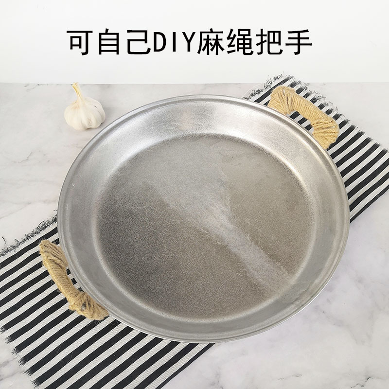 老式家用加厚无涂层不粘锅纯手工吕铝锅J炕饼烙饼锅煎饺煎包平底