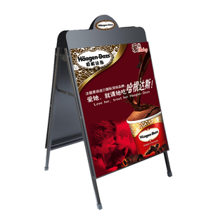 户外宣传广告牌海报架子展架板z立式落地式展示牌A型双面防风店铺