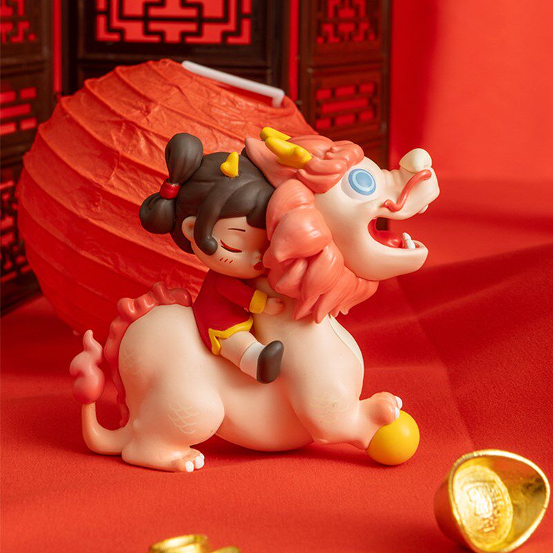 白夜童话春阳小灵龙新年摆件贺岁C潮玩手办女春节礼物装饰品送朋