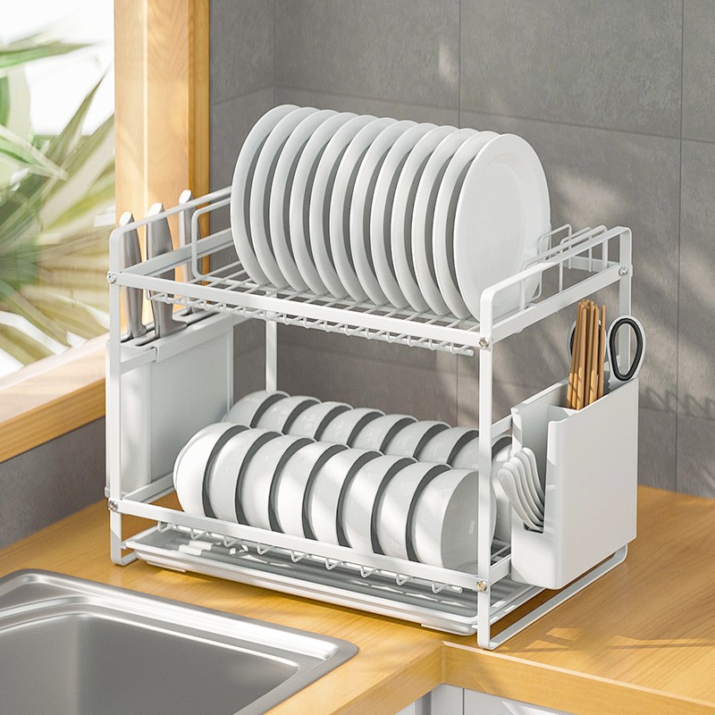 沥水碗架厨房碗碟架沥q水架多层放碗筷的置物架厨房台面放碗收纳