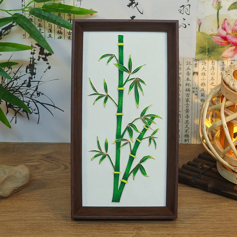 景泰蓝创意相框摆台掐丝珐瑯diyC手工制作工艺品摆饰非遗掐丝礼物