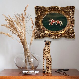 奔跑的双马 常玉法式中s国风样卧室床头柜摆台客厅化妆间装饰摆件