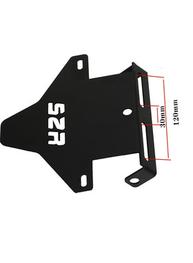 适用钱江赛600 350追3v50改装短尾牌照架牌照框支架加厚不锈钢配