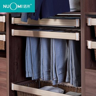 品牌紫珑西裤架i内伸缩衣帽间柜阻尼多宝盒饰物推拉收纳拉篮龙糯