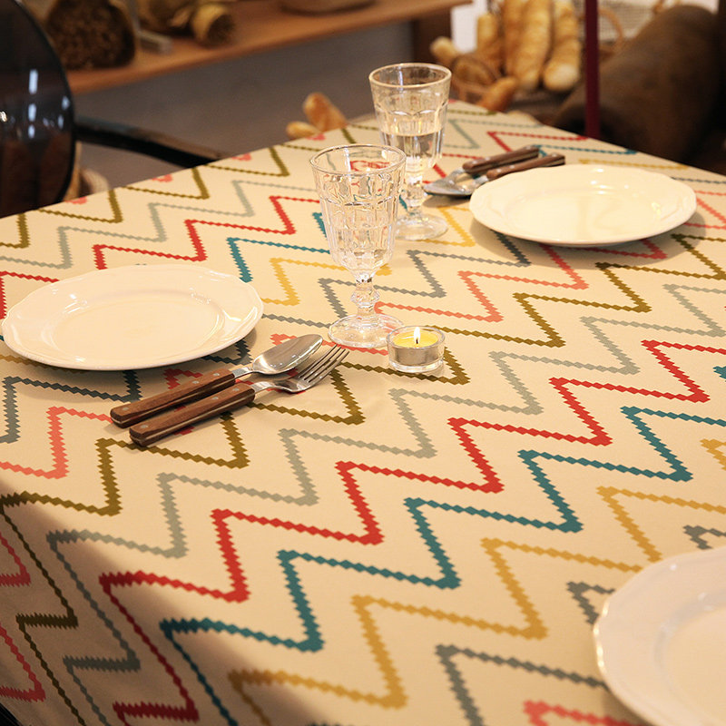 [新品]波普 美k式乡村复古桌布布艺 餐桌布长方形茶几桌布盖布