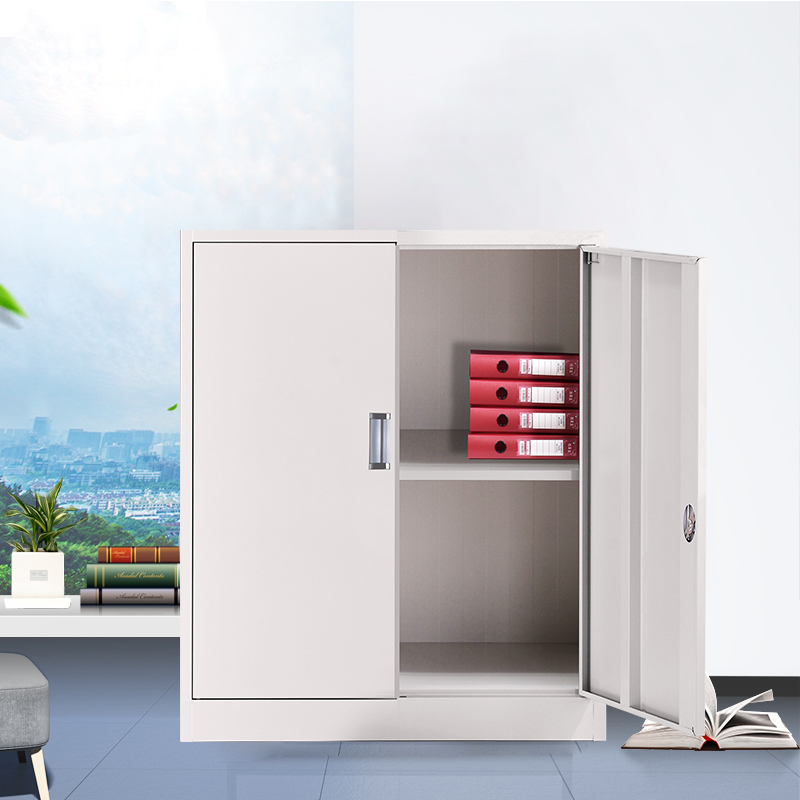 分双下节铁门对开矮柜办公铁皮文件柜带锁资料档案柜X子凭证图书