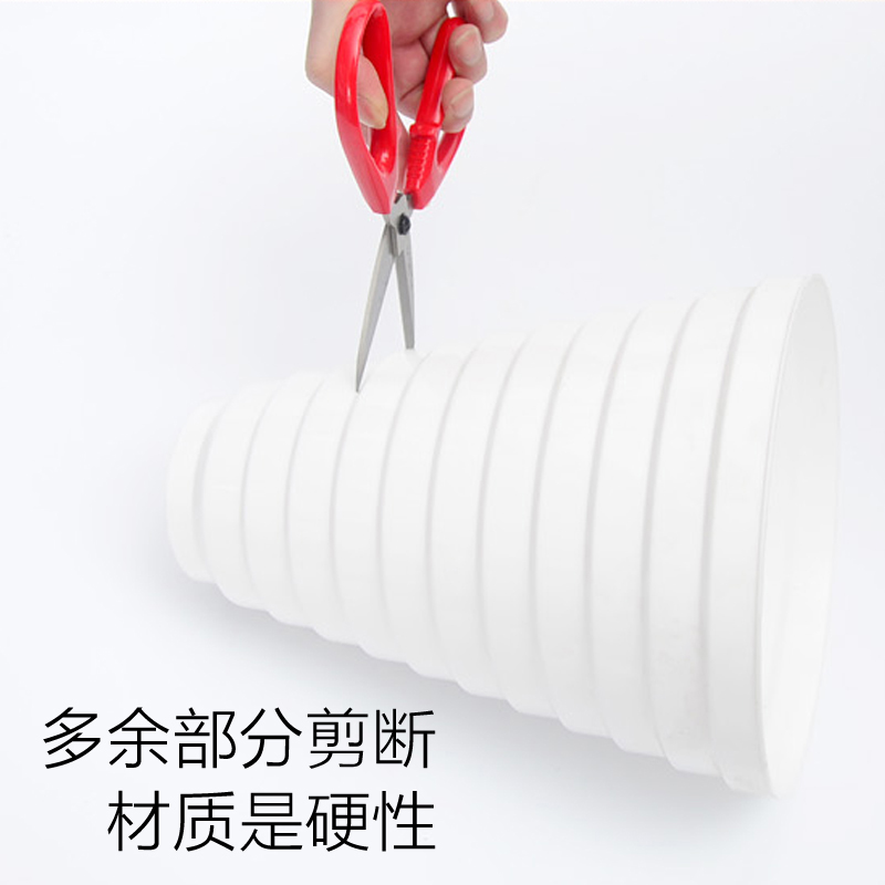 现货速发PVC下水管道110150160180200转换器铝箔软管变径大小头80