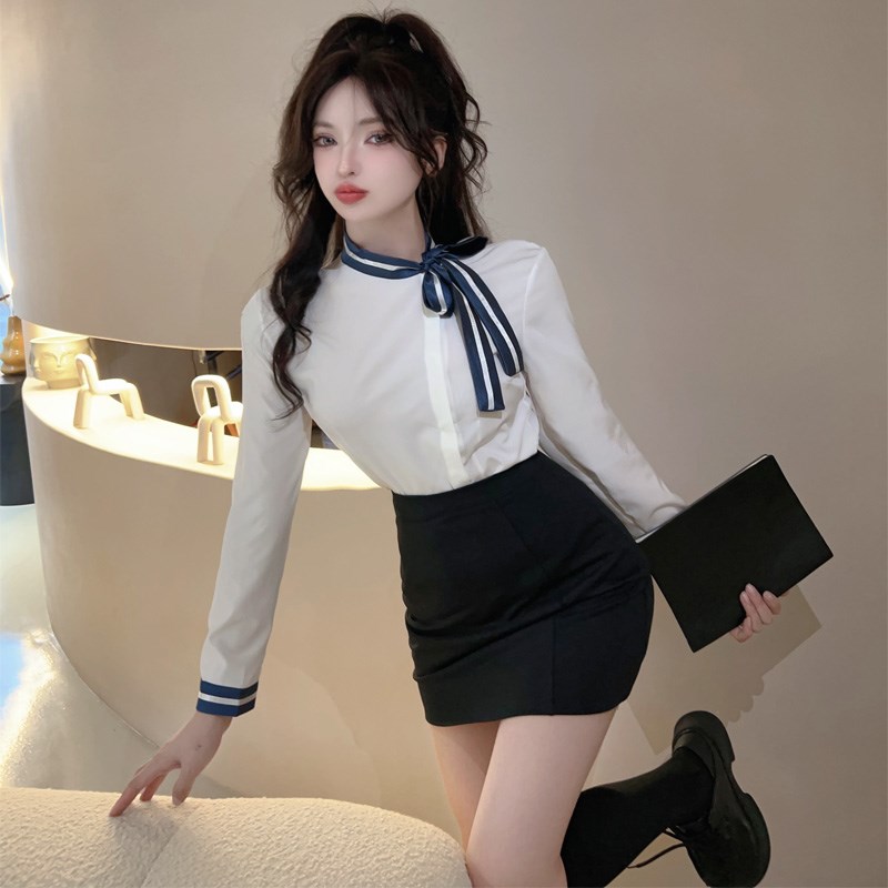 速发待k空姐制服职业套装性院足疗感上班接j足浴技师工作服