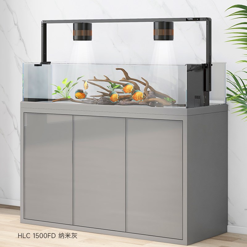 森森新款缸原生态溪流缸鱼缸原生缸鱼缸客厅超白玻璃6六代底滤鱼