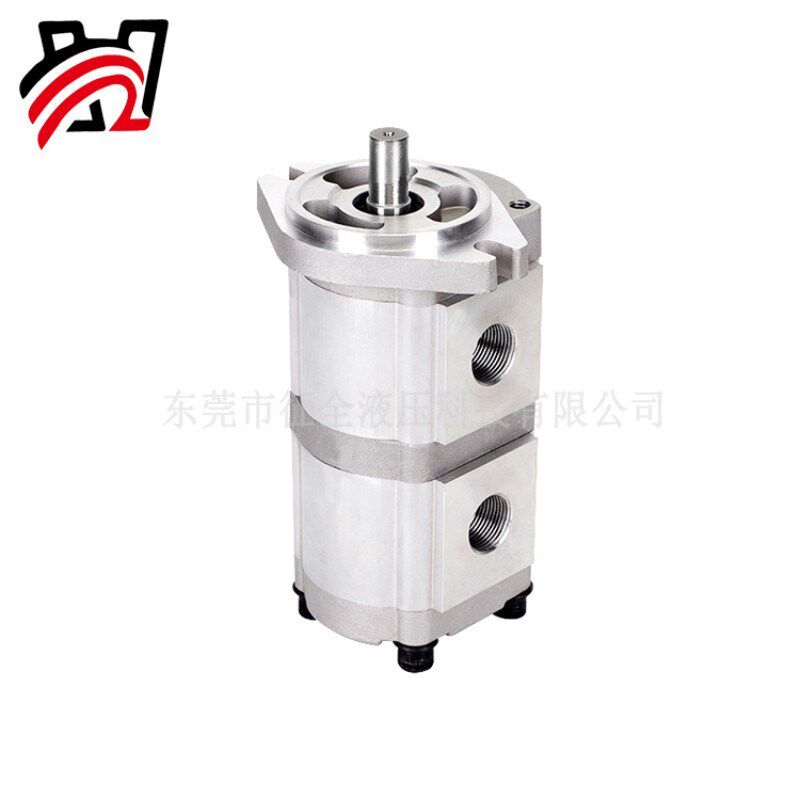 征全液压齿轮泵总成油泵HGP-33A-F12R双联小型不锈钢多联高压泵头图片