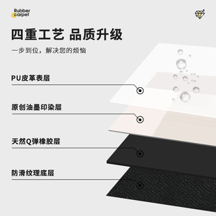 皮革入户门地垫进门地毯客厅玄关大门口垫子家用门外防滑耐脏脚垫