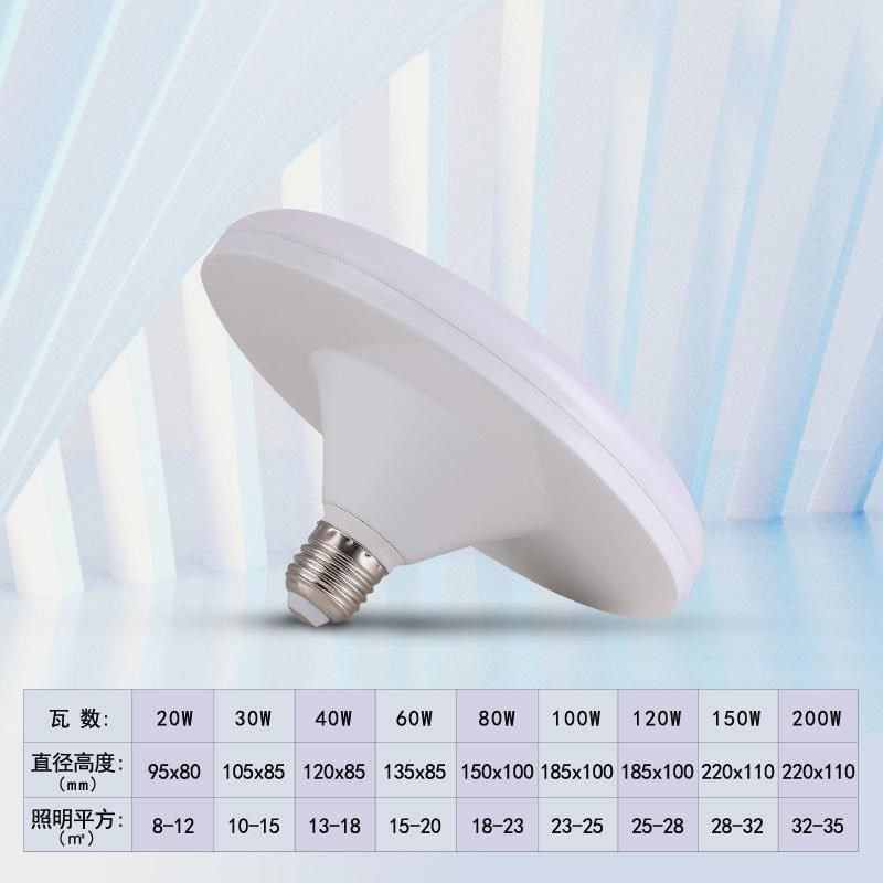 【可用5年】LED灯泡超亮白光飞碟灯家用E27螺口节能厂房照明光源