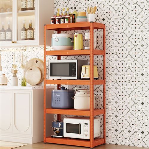 厨房置物架落地式多层收纳层架阳台厨房微波炉杂物架子客厅置物架