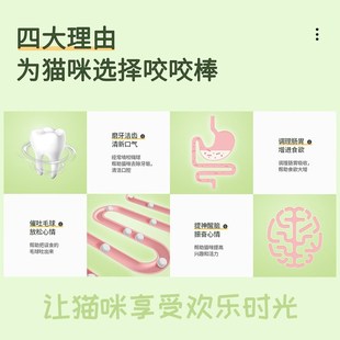 舔舔乐猫咪咬咬棒耐咬猫薄荷虫瘿果宠物猫玩具磨牙洁齿去牙垢用品