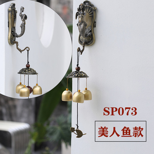 日式风铃 装饰铜铃铛铜门风铃 防盗门铃装饰礼品礼物