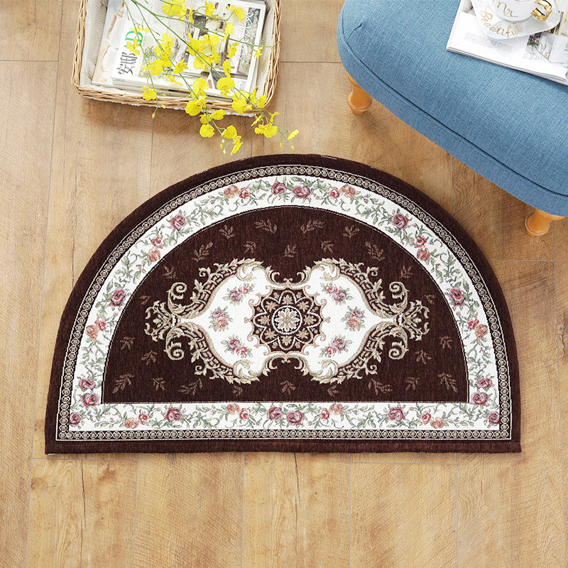 欧式半圆浴室门口防滑吸水地垫卫生间卧室门口脚垫子进门入户地毯