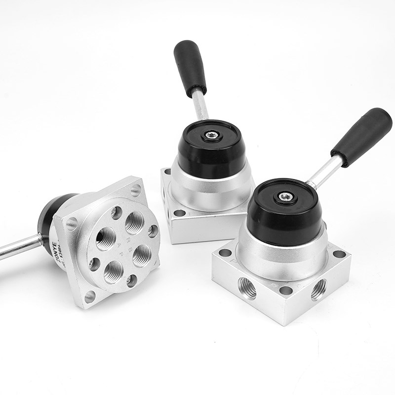 气动手转阀K34R6-8D/L/A/S气缸控制换向开关手动阀二位四通手扳阀